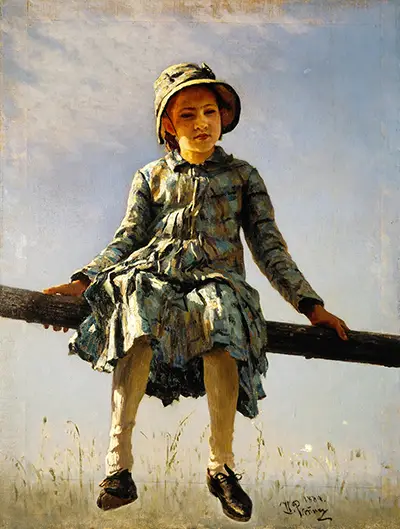 Dragonfly - Painter's Daughter Portrait Ilya Repin